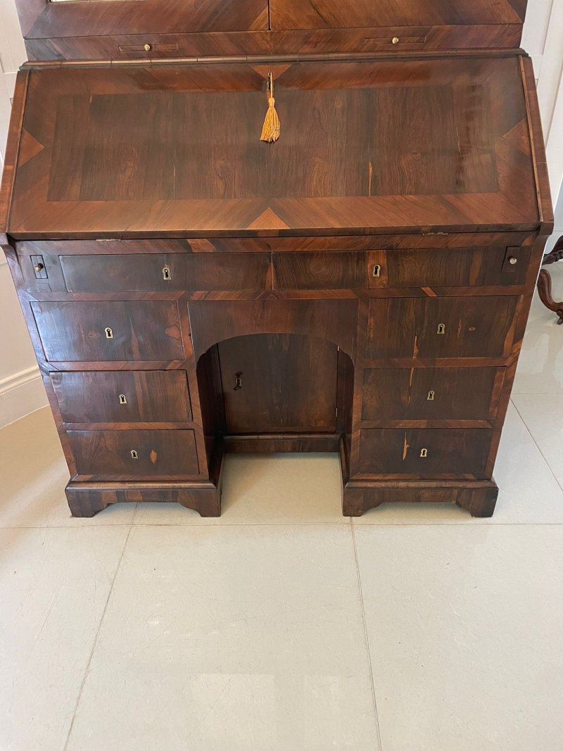 Antique 18th Century Rosewood Bureau Bookcase - Image 5